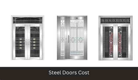 how to repair a house door with a metal shell|replacement steel doors cost.